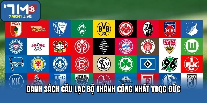 Danh sách câu lạc bộ thành công nhất VĐQG Đức